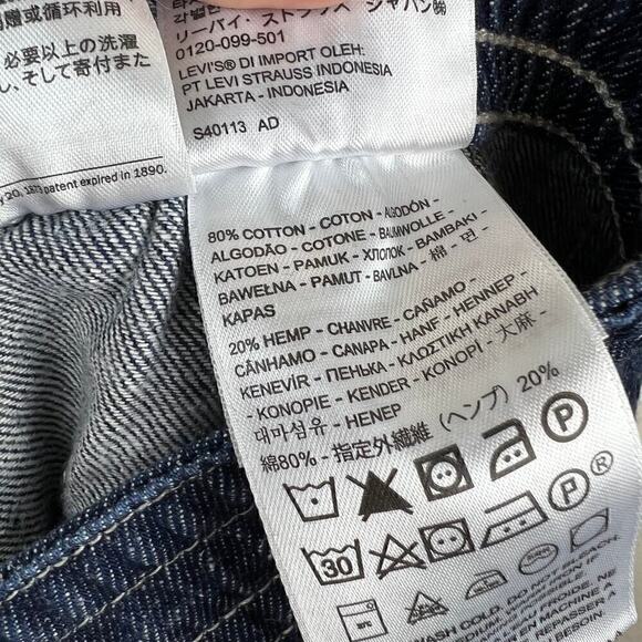 Levi's Premium Men's Cargo Denim Shorts in Beam Sea Rinse Red Tab Size Small - Picture 11 of 12